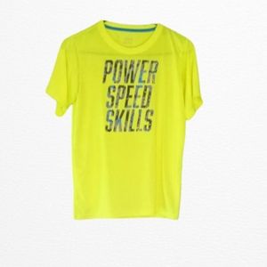 Bcg youth boys XL (18-20) neon yellow short sleeve shirt